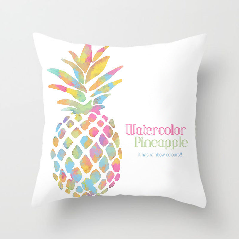 Fruit Print Sofa Cushion Cover – Decorative Throw Pillow Case for Home Decor