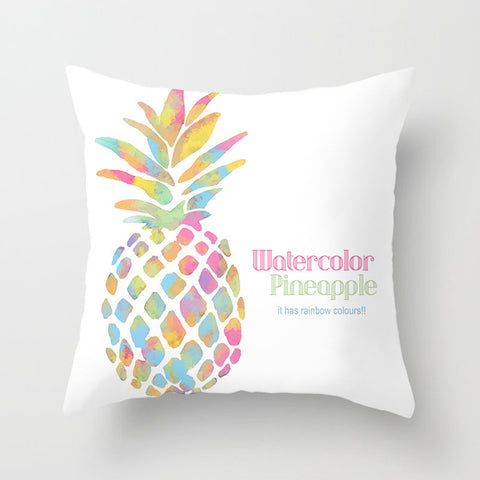 Fruit Print Sofa Cushion Cover – Decorative Throw Pillow Case for Home Decor