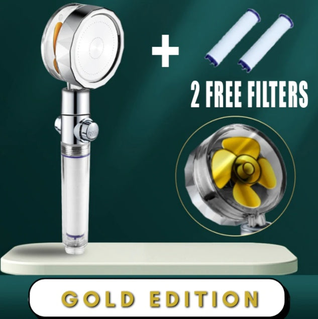 360° Rotating High-Pressure Shower Head – Water-Saving Rain Nozzle with Fan Spray