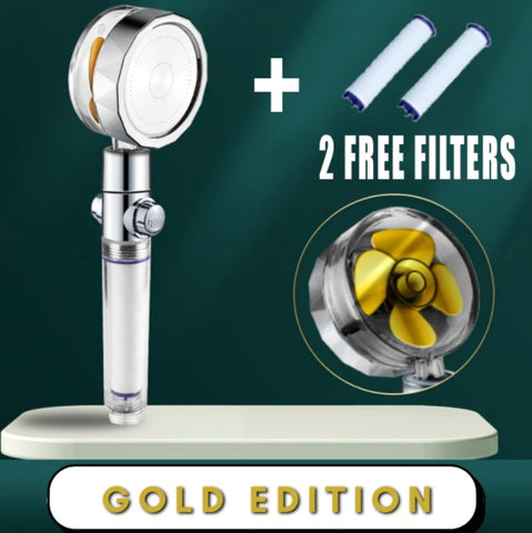 360° Rotating High-Pressure Shower Head – Water-Saving Rain Nozzle with Fan Spray