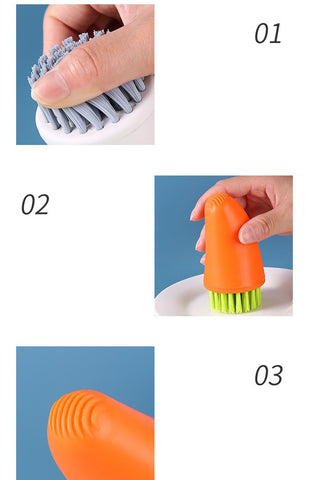Multifunctional Carrot & Vegetable Cleaning Brush – Handy Kitchen Gadget for Household Use