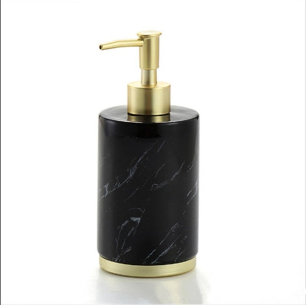 Luxury Ceramic Bathroom Accessories Set – High-End 5-Piece Countertop Organizer