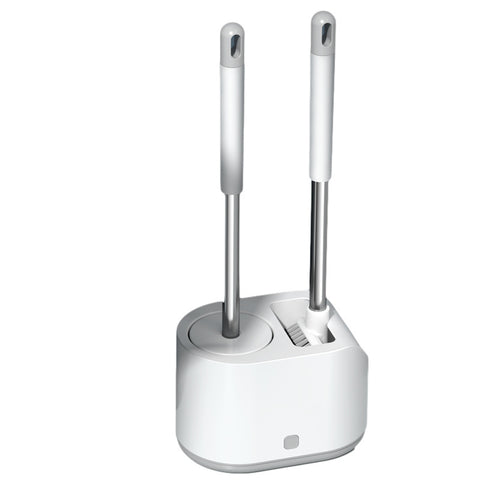 Bathroom Silicone Toilet Brush with Long Handle – Deep Cleaning Toilet Bowl Brush & Holder