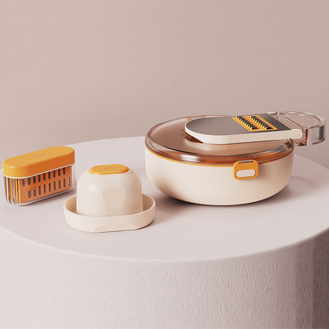 Multifunctional Vegetable Cutter & Shredder – 8-in-1 Kitchen Gadget with Slicer & Grater