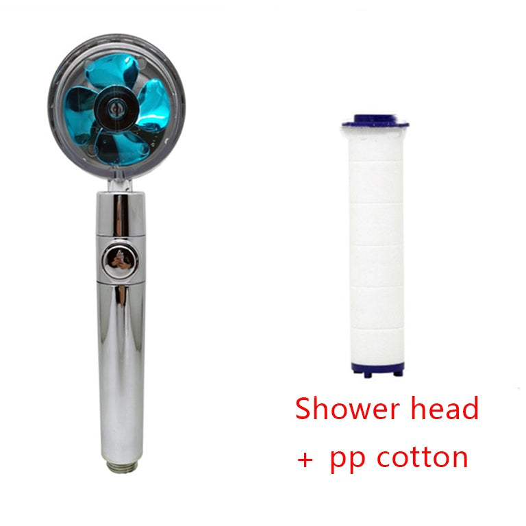 360° Rotating High-Pressure Shower Head – Water-Saving Rain Nozzle with Fan Spray
