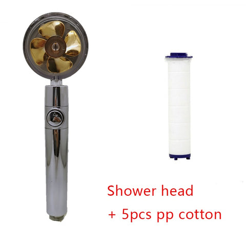 360° Rotating High-Pressure Shower Head – Water-Saving Rain Nozzle with Fan Spray