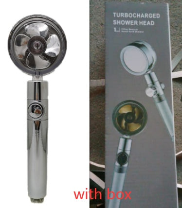 360° Rotating High-Pressure Shower Head – Water-Saving Rain Nozzle with Fan Spray