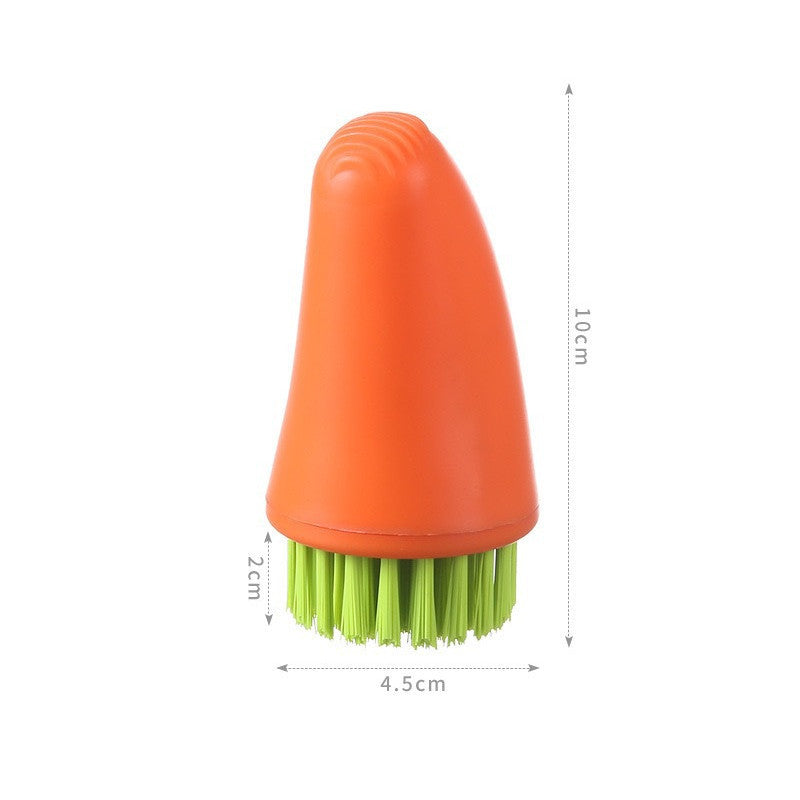 Multifunctional Carrot & Vegetable Cleaning Brush – Handy Kitchen Gadget for Household Use