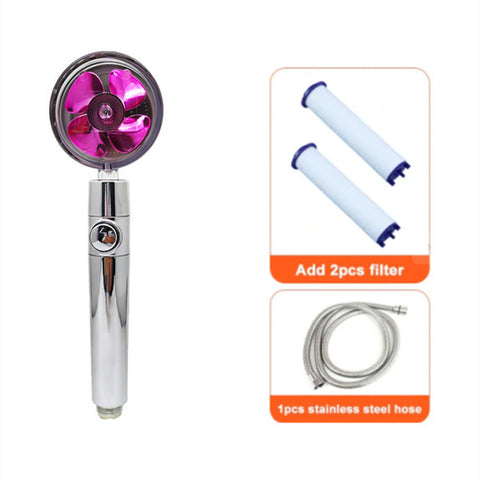 360° Rotating High-Pressure Shower Head – Water-Saving Rain Nozzle with Fan Spray