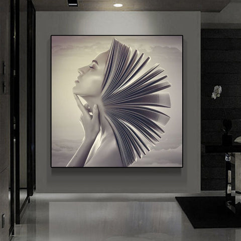 Art Beauty Canvas Painting – Modern Wall Art Home Décor for Living Room & Bedroom