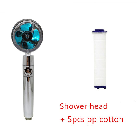 360° Rotating High-Pressure Shower Head – Water-Saving Rain Nozzle with Fan Spray