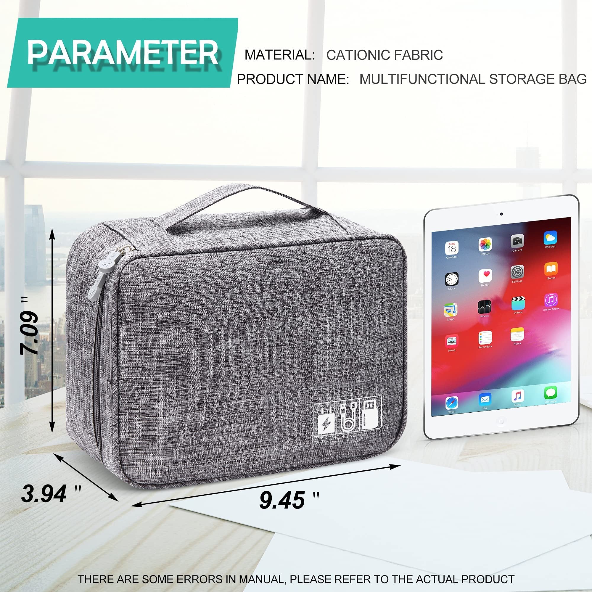 Electronics Organizer Travel Bag 