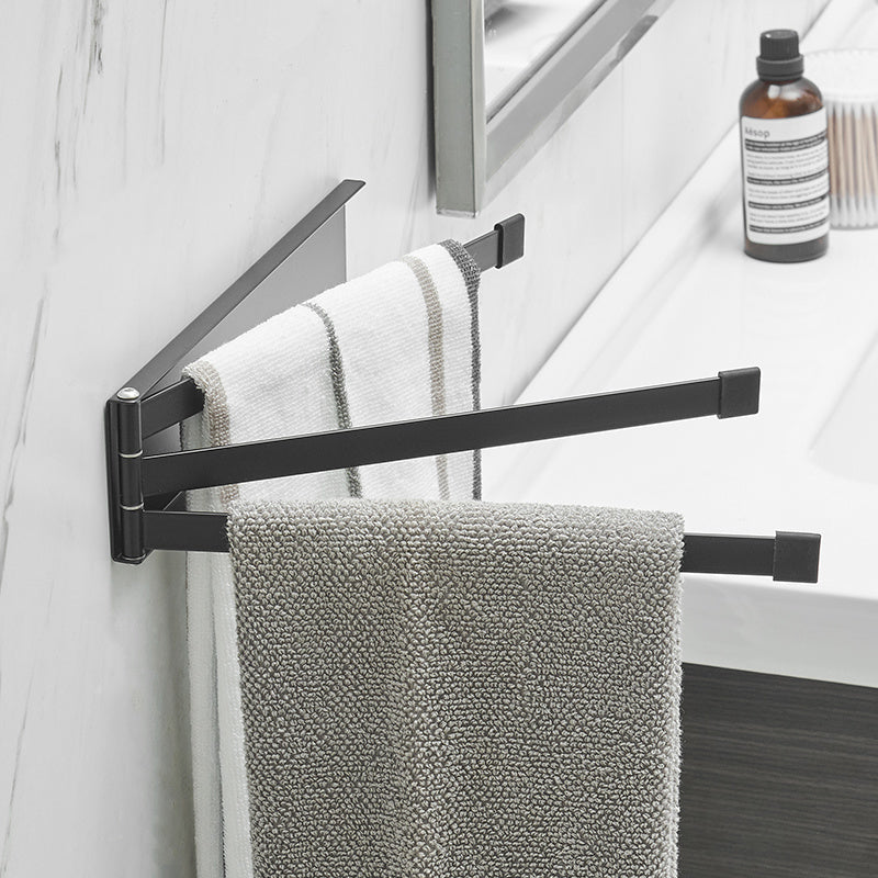 Nordic Style Non-Perforated Bathroom Towel Rack – Wall-Mounted Storage Holder
