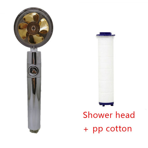 360° Rotating High-Pressure Shower Head – Water-Saving Rain Nozzle with Fan Spray