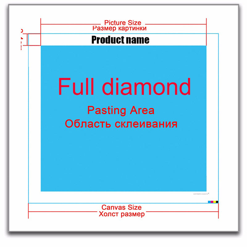 DIY Diamond Painting Kit – Unfinished Rhinestone Home Décor Artwork