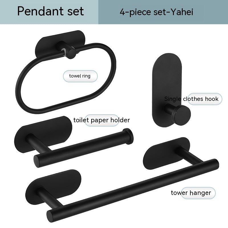 Single Bar Towel Rack – Wall-Mounted Bathroom Hook & Pendant Holder