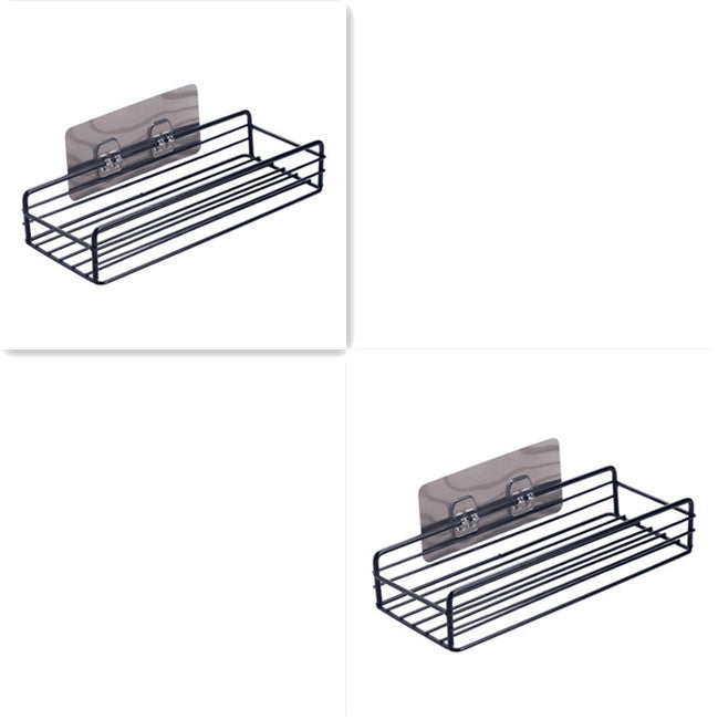 Corner Bathroom Shelf – Wrought Iron Shower Storage Rack & Kitchen Organizer
