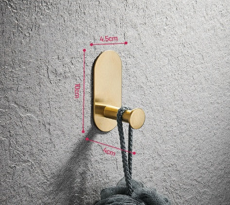 Single Bar Towel Rack – Wall-Mounted Bathroom Hook & Pendant Holder