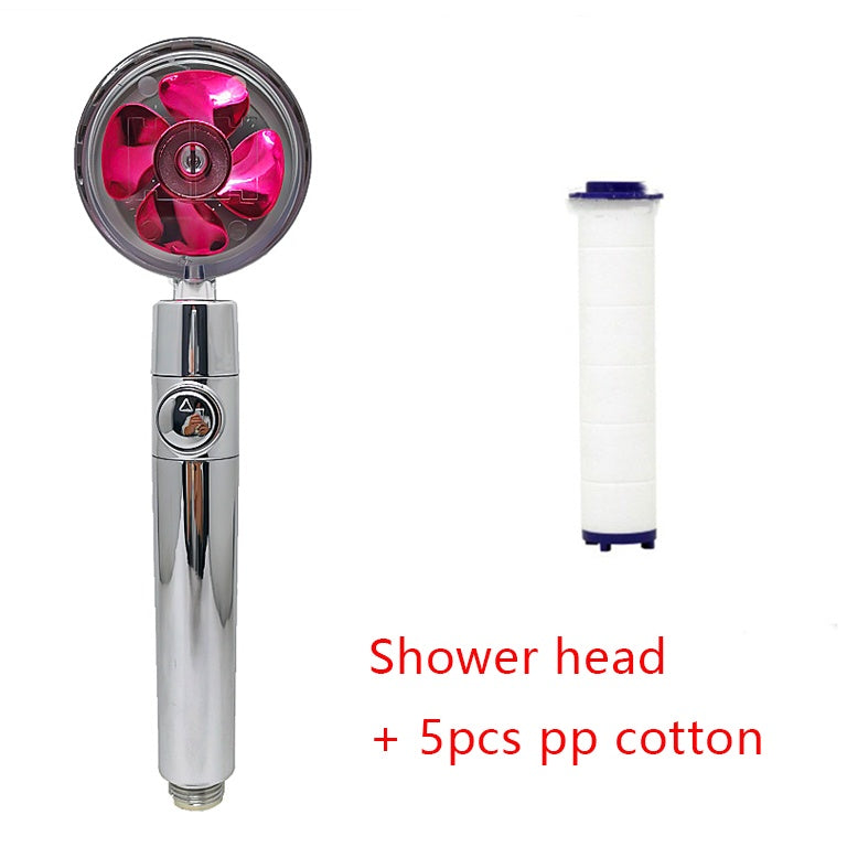 360° Rotating High-Pressure Shower Head – Water-Saving Rain Nozzle with Fan Spray