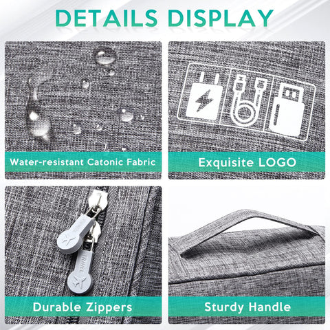 Electronics Organizer Travel Bag 