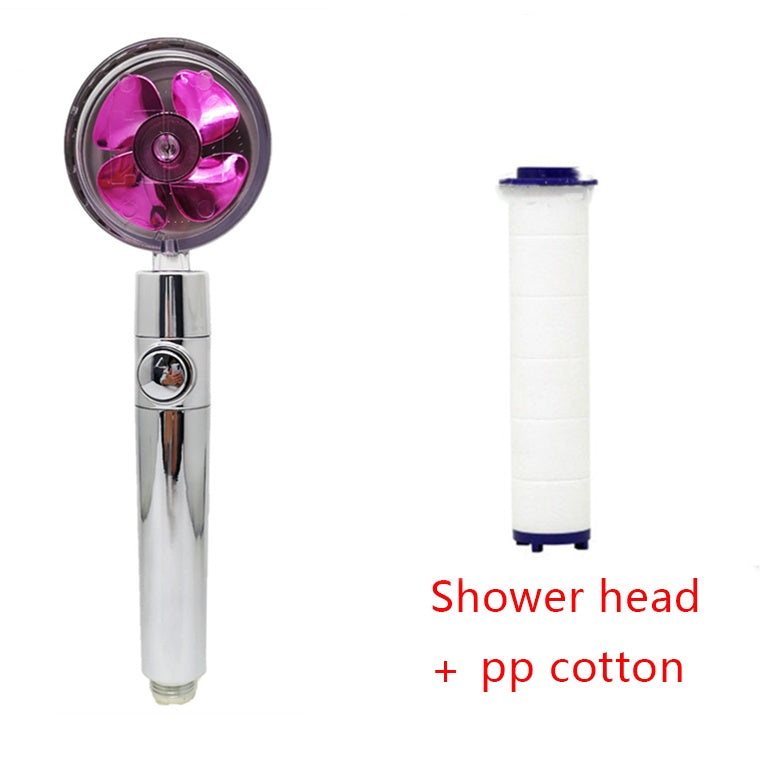 360° Rotating High-Pressure Shower Head – Water-Saving Rain Nozzle with Fan Spray