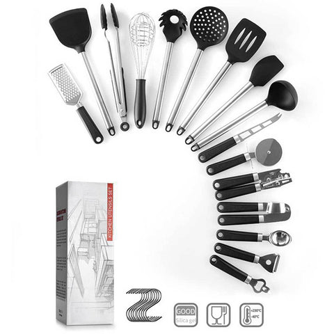 Silicone Spatula & Spoon Set – Heat-Resistant Cooking Utensils Kitchen Gadget Set