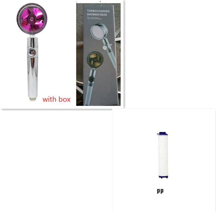 360° Rotating High-Pressure Shower Head – Water-Saving Rain Nozzle with Fan Spray