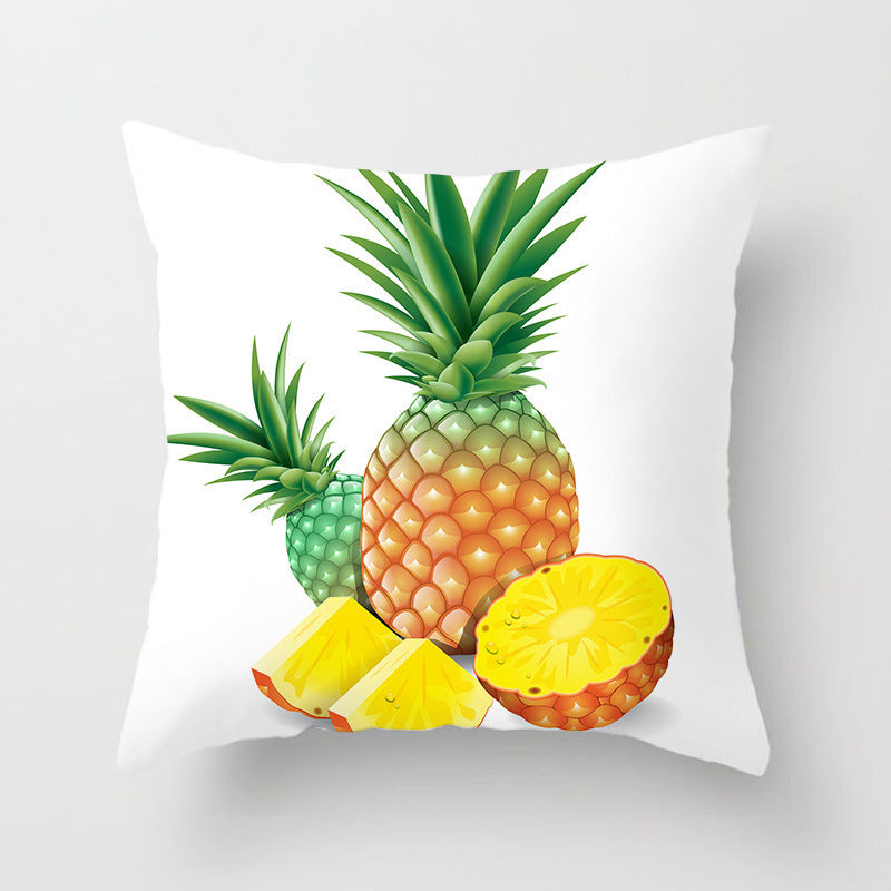 Fruit Print Sofa Cushion Cover – Decorative Throw Pillow Case for Home Decor