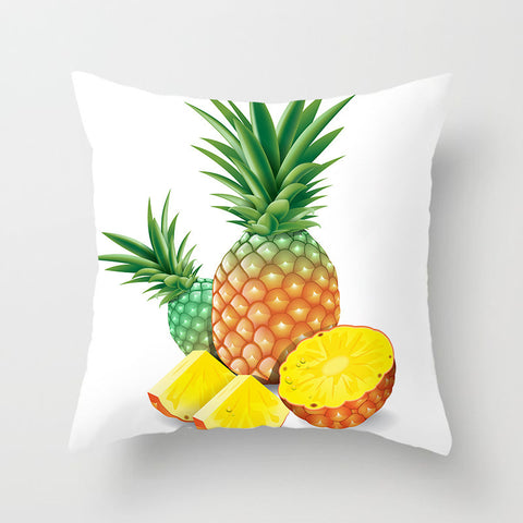 Fruit Print Sofa Cushion Cover – Decorative Throw Pillow Case for Home Decor