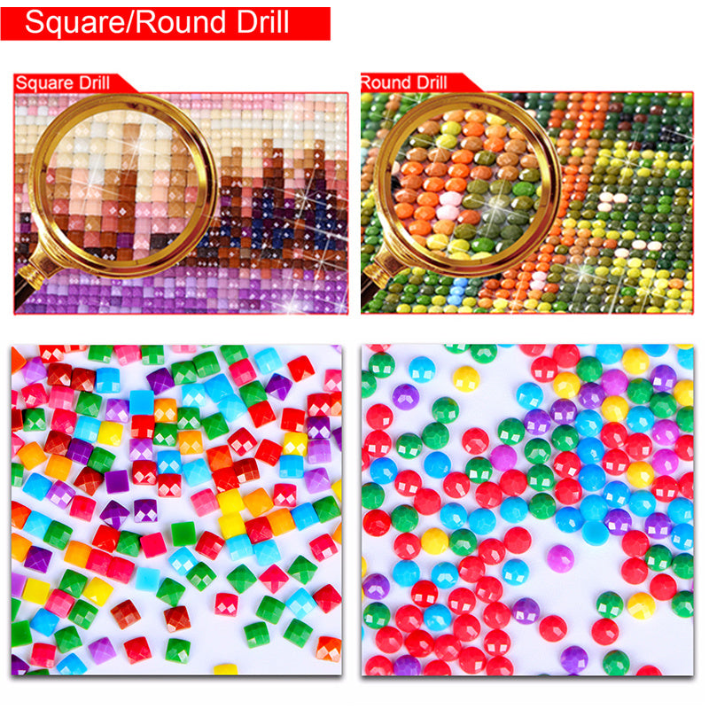 DIY Diamond Painting Kit – Unfinished Rhinestone Home Décor Artwork