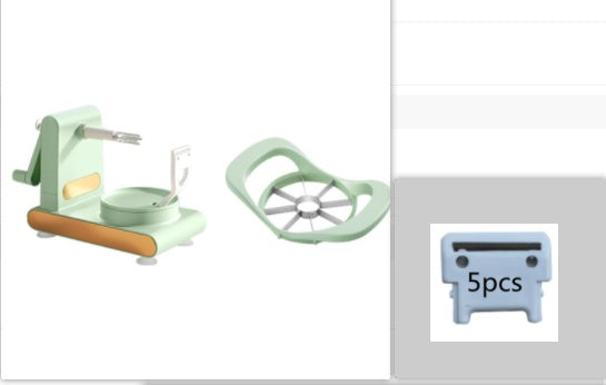 Hand-Cranked Multifunctional Peeler & Slicer Machine – Fruit Corer & Kitchen Gadget Tool