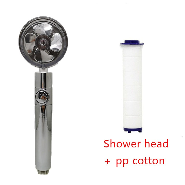 360° Rotating High-Pressure Shower Head – Water-Saving Rain Nozzle with Fan Spray