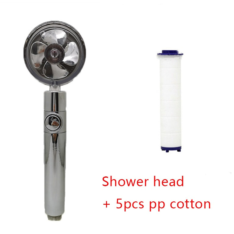 360° Rotating High-Pressure Shower Head – Water-Saving Rain Nozzle with Fan Spray