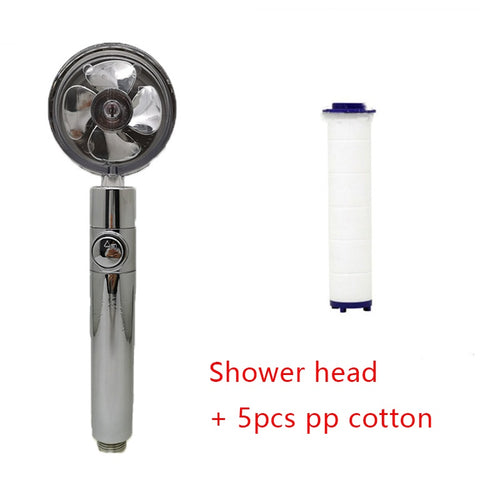 360° Rotating High-Pressure Shower Head – Water-Saving Rain Nozzle with Fan Spray