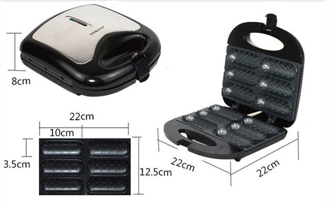 Electric Hot Dog & Sausage Roasting Machine – Home Kitchen Gadget for Frying & Grilling