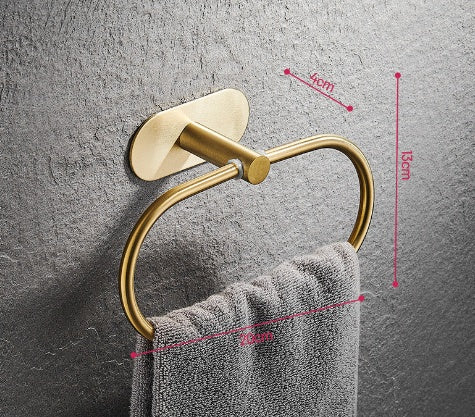 Single Bar Towel Rack – Wall-Mounted Bathroom Hook & Pendant Holder